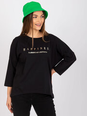 Naisten musta pusero printillä hinta ja tiedot | Naisten T-paidat | hobbyhall.fi