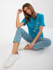 Naisten sininen printtipaita hinta ja tiedot | Naisten T-paidat | hobbyhall.fi