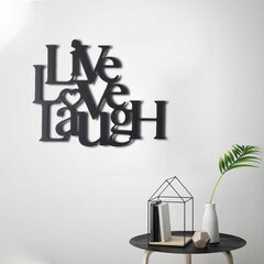 Seinäkoristelu Live Love Laugh, 1 kpl. hinta ja tiedot | Sisustustuotteet | hobbyhall.fi