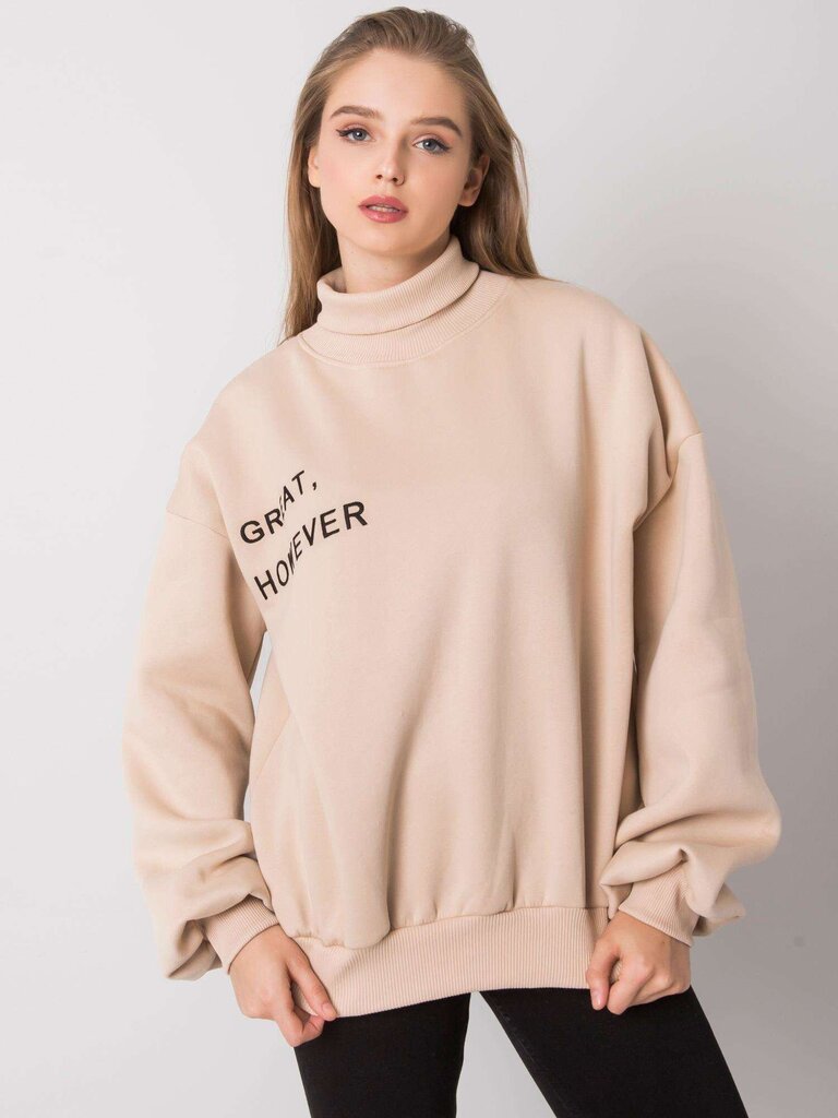 Beige collegepaita, L/XL hinta ja tiedot | Naisten hupparit, collegepaidat ja villapaidat | hobbyhall.fi