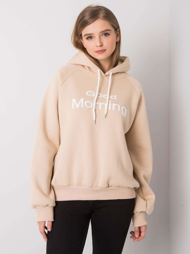 Beige topattu hupullinen collegepaita. hinta ja tiedot | Naisten hupparit, collegepaidat ja villapaidat | hobbyhall.fi