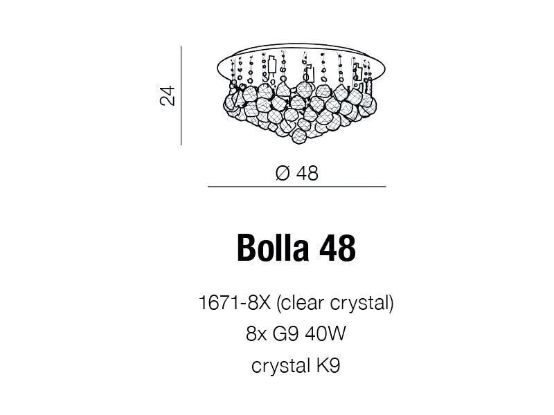 Kattovalaisin Azzardo Bolla 48 AZ1287 hinta ja tiedot | Kattovalaisimet | hobbyhall.fi