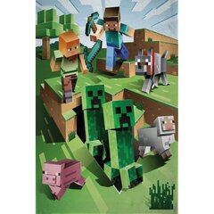 Lasten fleecepeitto Minecraft, 100x150 cm hinta ja tiedot | Päiväpeitot ja huovat | hobbyhall.fi