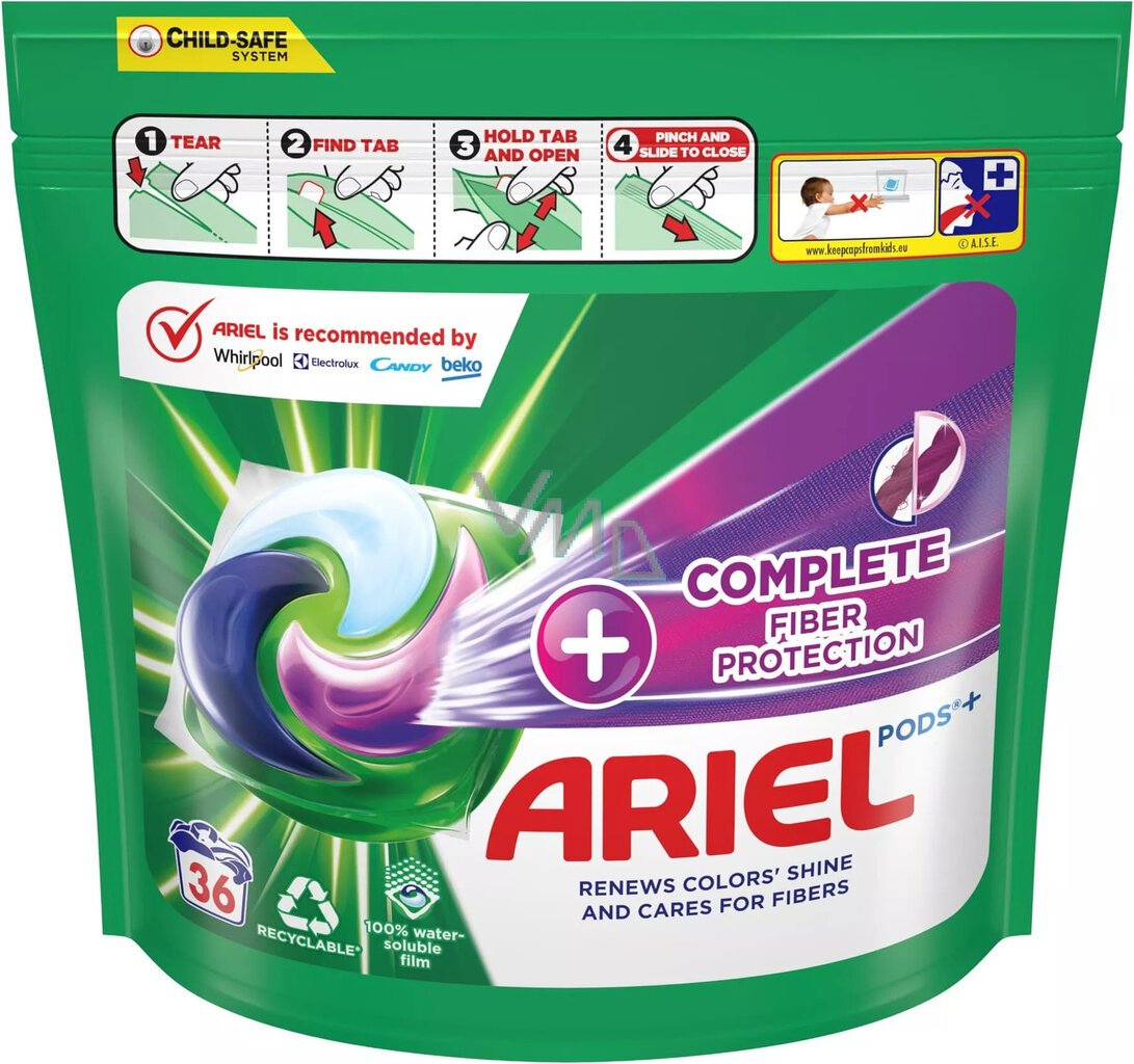 Ariel Complete pesukapselit, 36 kpl hinta ja tiedot | Pyykinpesuaineet | hobbyhall.fi