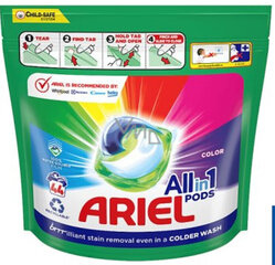 Ariel Color pesukapselit, 44 kpl hinta ja tiedot | Pyykinpesuaineet | hobbyhall.fi