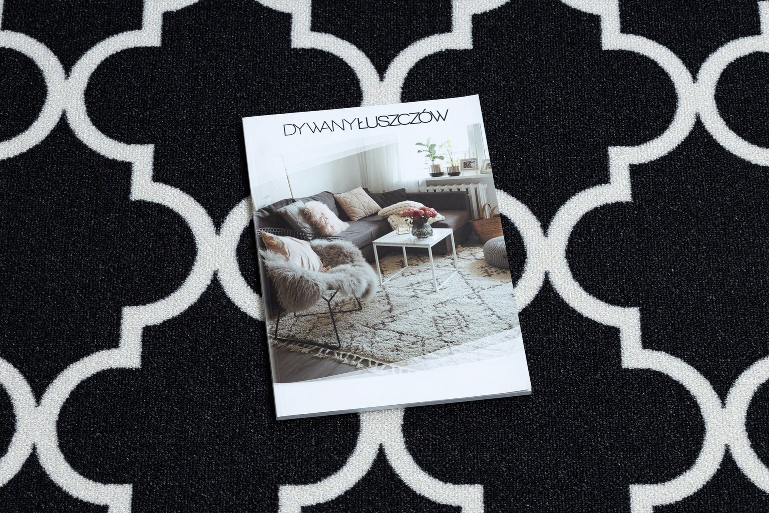 TRELLIS marokkolainen matto, 67 x 130 cm, musta hinta ja tiedot | Isot matot | hobbyhall.fi