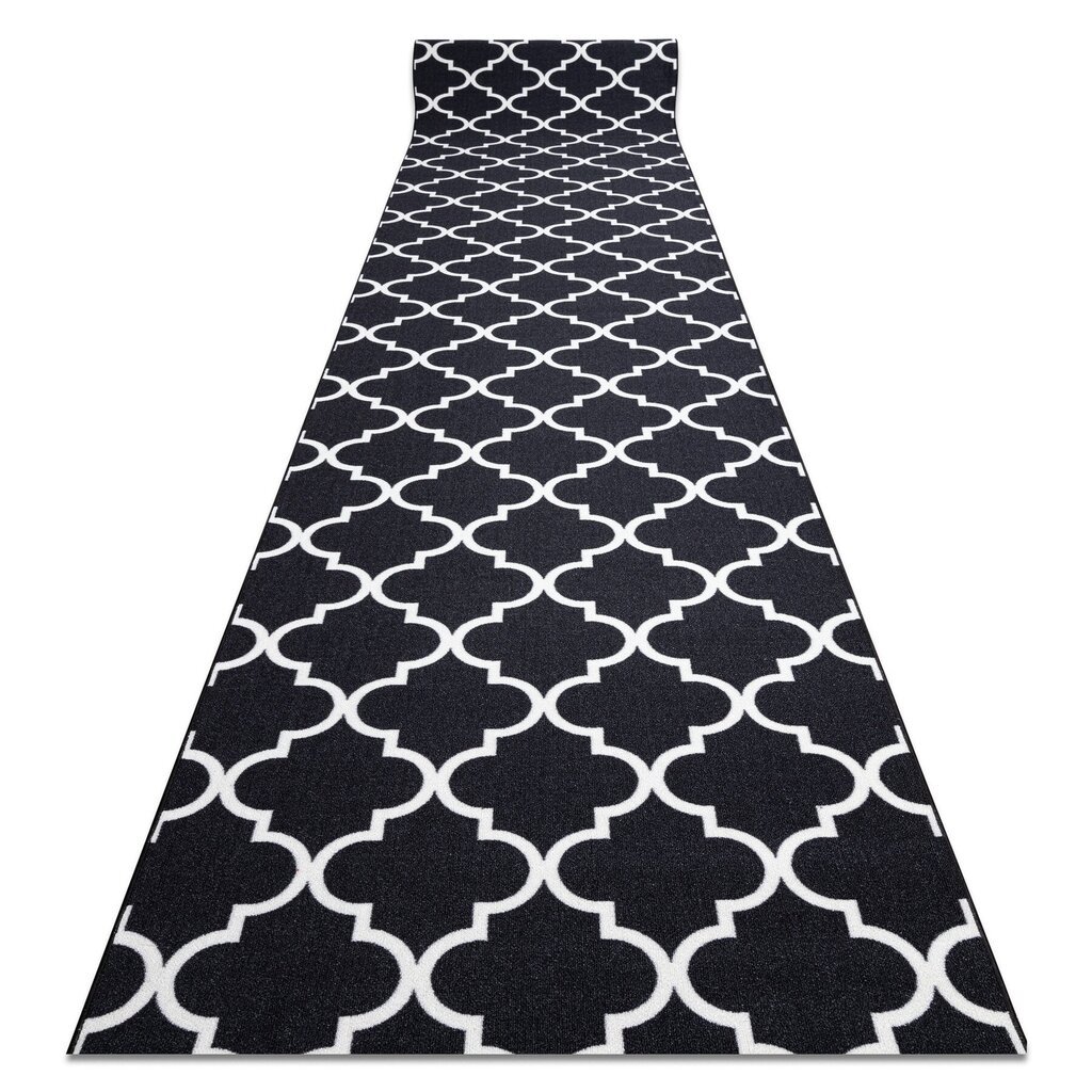 TRELLIS marokkolainen matto, 67 x 280 cm, musta hinta ja tiedot | Isot matot | hobbyhall.fi