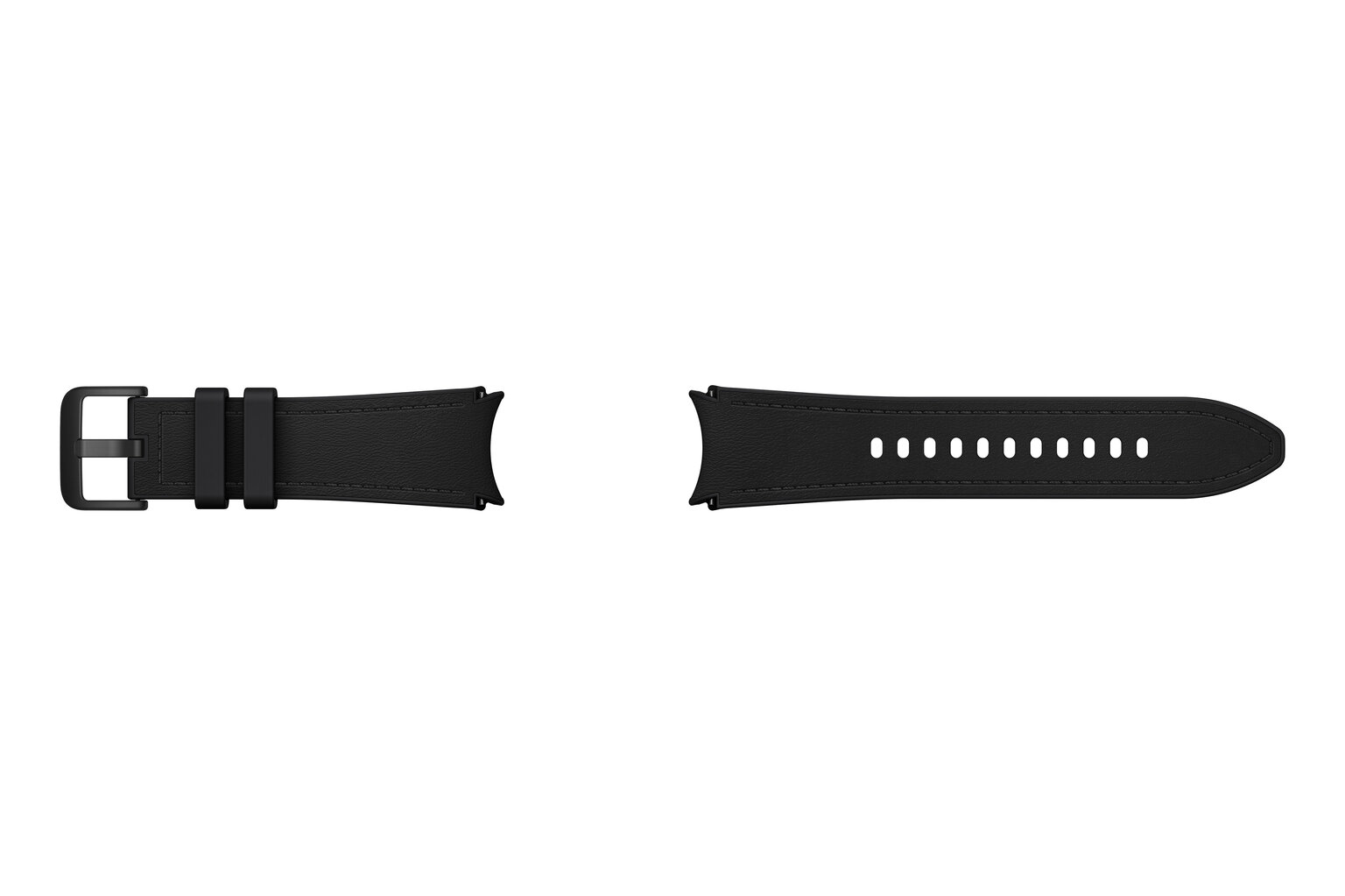 Eco-nahkasta valmistettu Samsung Galaxy Watch6/Watch5 kellon ranneke SHR95SBE Hybrid Band 20 mm (S/M kokoinen), mustan värinen hinta ja tiedot | Älykellojen ja aktiivisuusrannekkeiden lisätarvikkeet | hobbyhall.fi