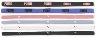 Puma Päänauhat AT Sportbands Black White Purple Peach 053452 23 hinta ja tiedot | Hiustarvikkeet | hobbyhall.fi