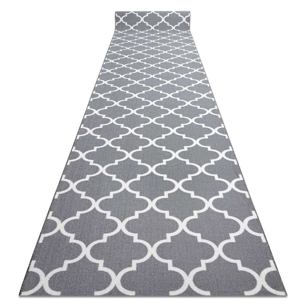 TRELLIS marokkolainen matto, 100 x 360 cm, harmaa hinta ja tiedot | Isot matot | hobbyhall.fi