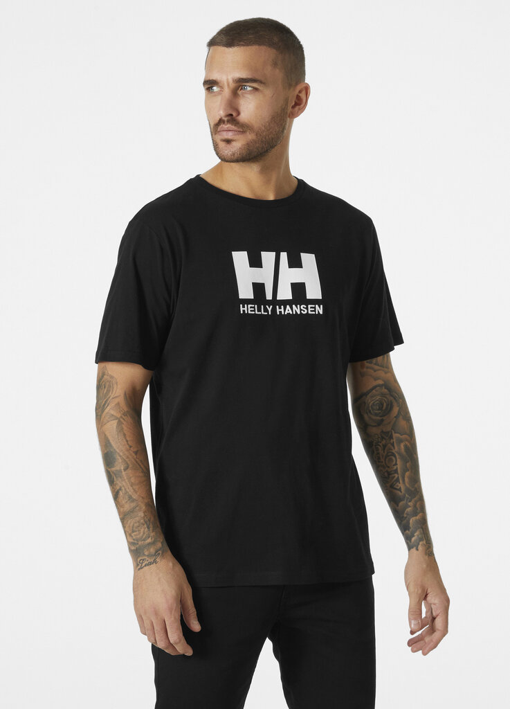 Helly Hansen miesten T-paita LOGO, musta hinta ja tiedot | Miesten T-paidat | hobbyhall.fi