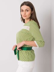 Vihreä pusero värikkäillä kuvioilla. hinta ja tiedot | Naisten paidat | hobbyhall.fi