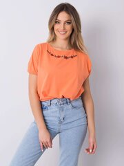Oranssi pusero brodeerauksella. hinta ja tiedot | Naisten paidat | hobbyhall.fi