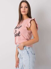 Naisten vaaleanpunainen pusero printillä. hinta ja tiedot | Naisten paidat | hobbyhall.fi