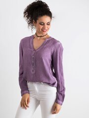 Löysä pusero violetista viskoosista. hinta ja tiedot | Naisten paidat | hobbyhall.fi