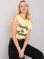 Keltainen naisten pusero printillä. hinta ja tiedot | Naisten paidat | hobbyhall.fi
