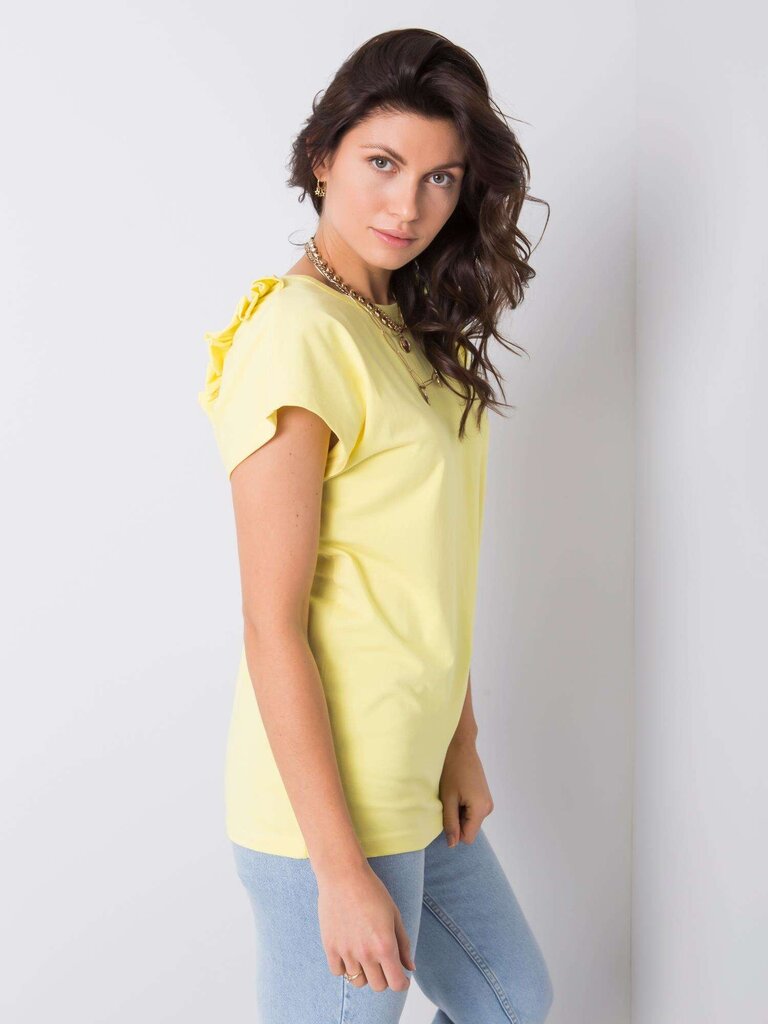 Keltainen pusero, jossa pääntie selässä. hinta ja tiedot | Naisten paidat | hobbyhall.fi