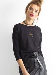Musta pusero, jossa 3/4-hihat. XL hinta ja tiedot | Naisten paidat | hobbyhall.fi