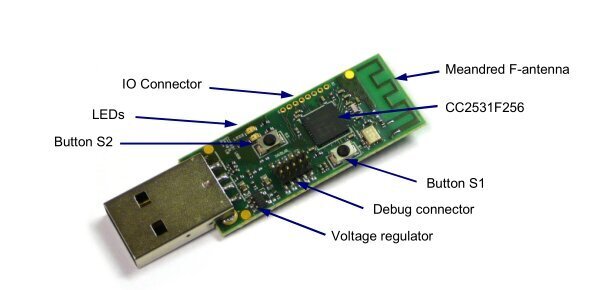 Zigbee CC2531 USB-liitin hinta ja tiedot | Turvajärjestelmien ohjaimet | hobbyhall.fi
