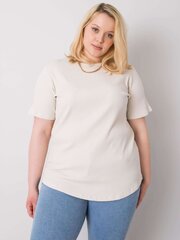 Vaalean beige plus-koon pusero hinta ja tiedot | Naisten paidat | hobbyhall.fi