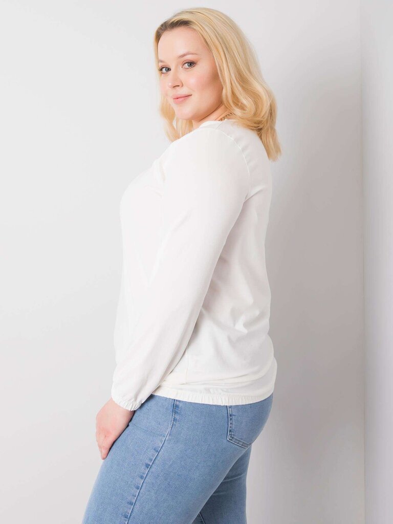 Naisten Valkoinen Plus kokoinen pusero Valkoinen XL hinta ja tiedot | Naisten paidat | hobbyhall.fi