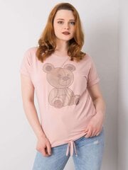 Vaaleanpunainen plus kokoinen pusero kiristysnyörillä. Universaali hinta ja tiedot | Naisten paidat | hobbyhall.fi
