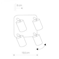 Nowodvorski Lighting kattovalaisin Eye Spot Black IV 6022. hinta ja tiedot | Kattovalaisimet | hobbyhall.fi