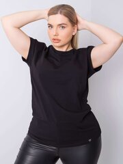 Musta plus kokoinen puuvillainen t-paita. hinta ja tiedot | Naisten paidat | hobbyhall.fi