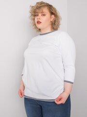 Plus-kokoinen valkoinen pusero, jossa resori. hinta ja tiedot | Naisten paidat | hobbyhall.fi