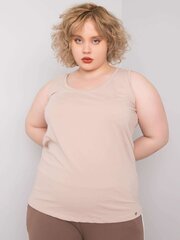 Naisten beige toppi plus kokoinen toppi hinta ja tiedot | Naisten paidat | hobbyhall.fi