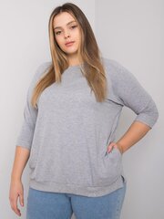 Naisten harmaa plus-kokoinen pusero hinta ja tiedot | Naisten paidat | hobbyhall.fi