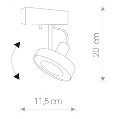 Nowodvorski Lighting kattovalaisin Cross Graphite I 9598 hinta ja tiedot | Kattovalaisimet | hobbyhall.fi