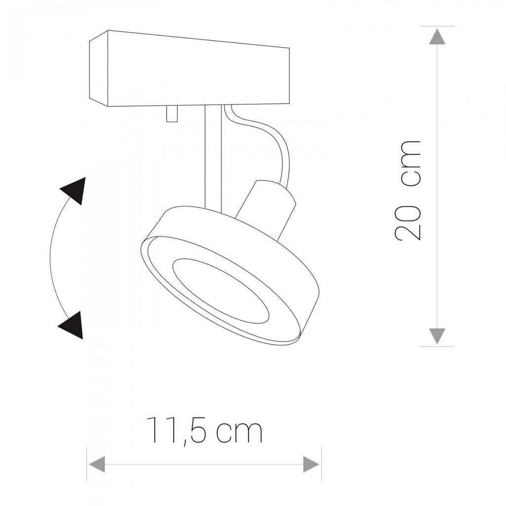 Nowodvorski Lighting kattovalaisin Cross White I 9603 hinta ja tiedot | Kattovalaisimet | hobbyhall.fi