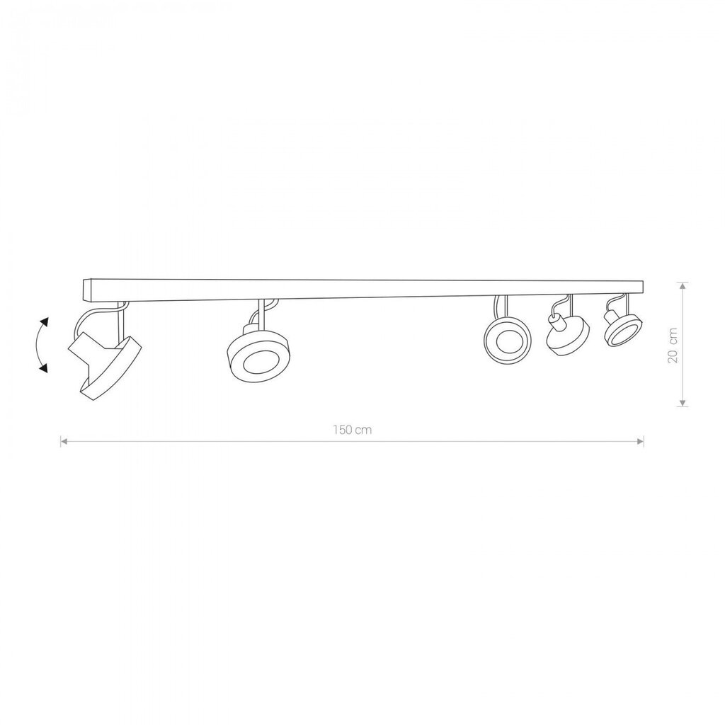 Nowodvorski Lighting kattovalaisin Cross White V 9604 hinta ja tiedot | Kattovalaisimet | hobbyhall.fi