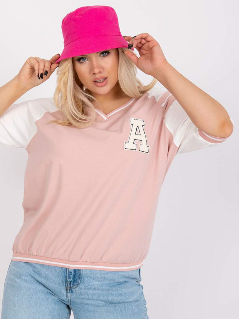 Naisten vaaleanpunainen pusero plus kokoa hinta ja tiedot | Naisten paidat | hobbyhall.fi