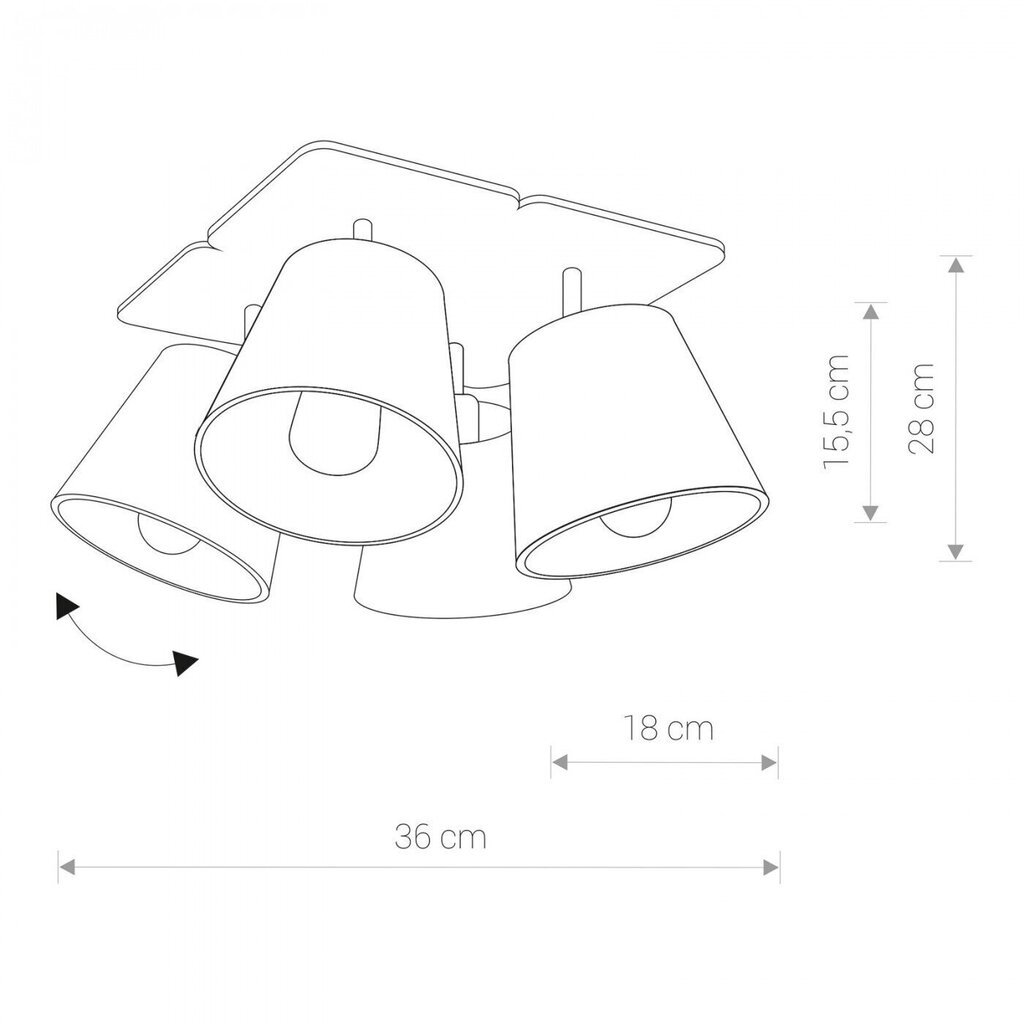 Nowodvorski Lighting kattovalaisin Awinion IV 9716 hinta ja tiedot | Kattovalaisimet | hobbyhall.fi