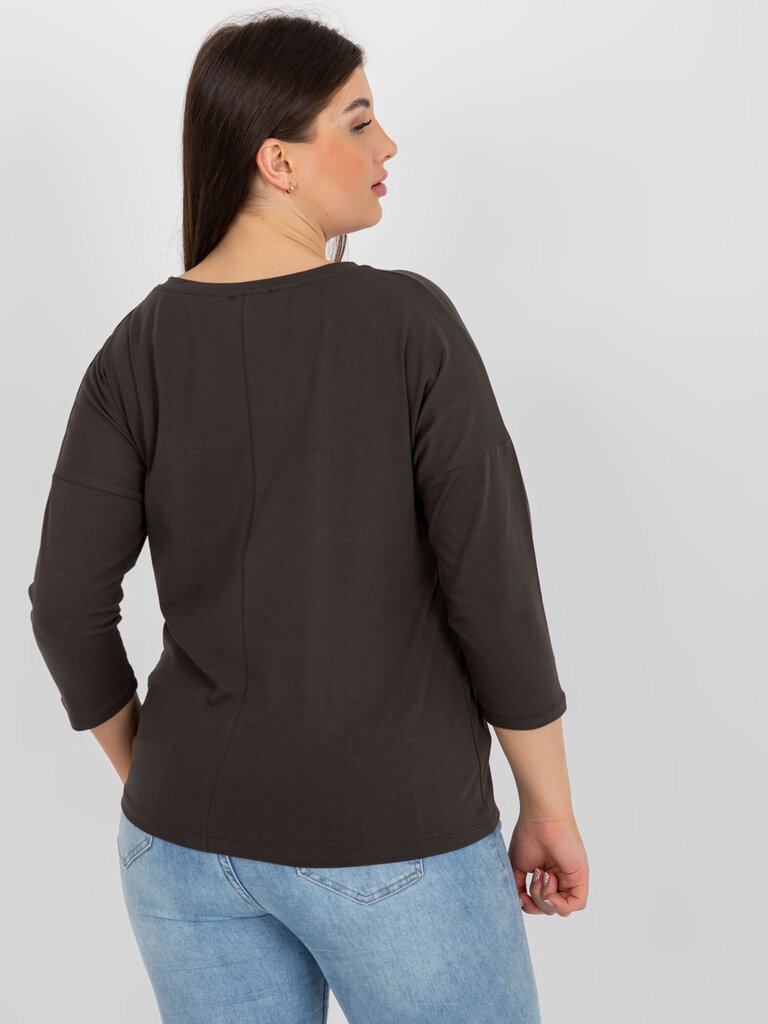Naisten tumma khaki plus-kokoinen pusero hinta ja tiedot | Naisten paidat | hobbyhall.fi