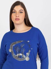 Naisten tummansininen plus-kokoinen pusero hinta ja tiedot | Naisten paidat | hobbyhall.fi