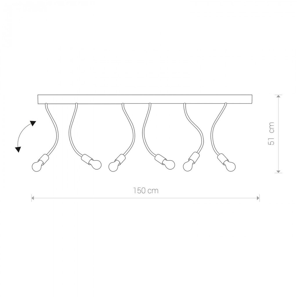 Nowodvorski Lighting kattovalaisin Flex Black VI 9765 hinta ja tiedot | Kattovalaisimet | hobbyhall.fi