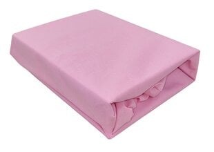 Vedenpitävä Jersey-trikoolakana kumilla, vaaleanpunainen 70 x 140 cm hinta ja tiedot | Lakanat | hobbyhall.fi
