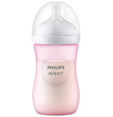 Philips Avent Natural Response tuttipullo, vaaleanpunainen, 1 kk+, 260 ml hinta ja tiedot | Tuttipullot ja tarvikkeet | hobbyhall.fi