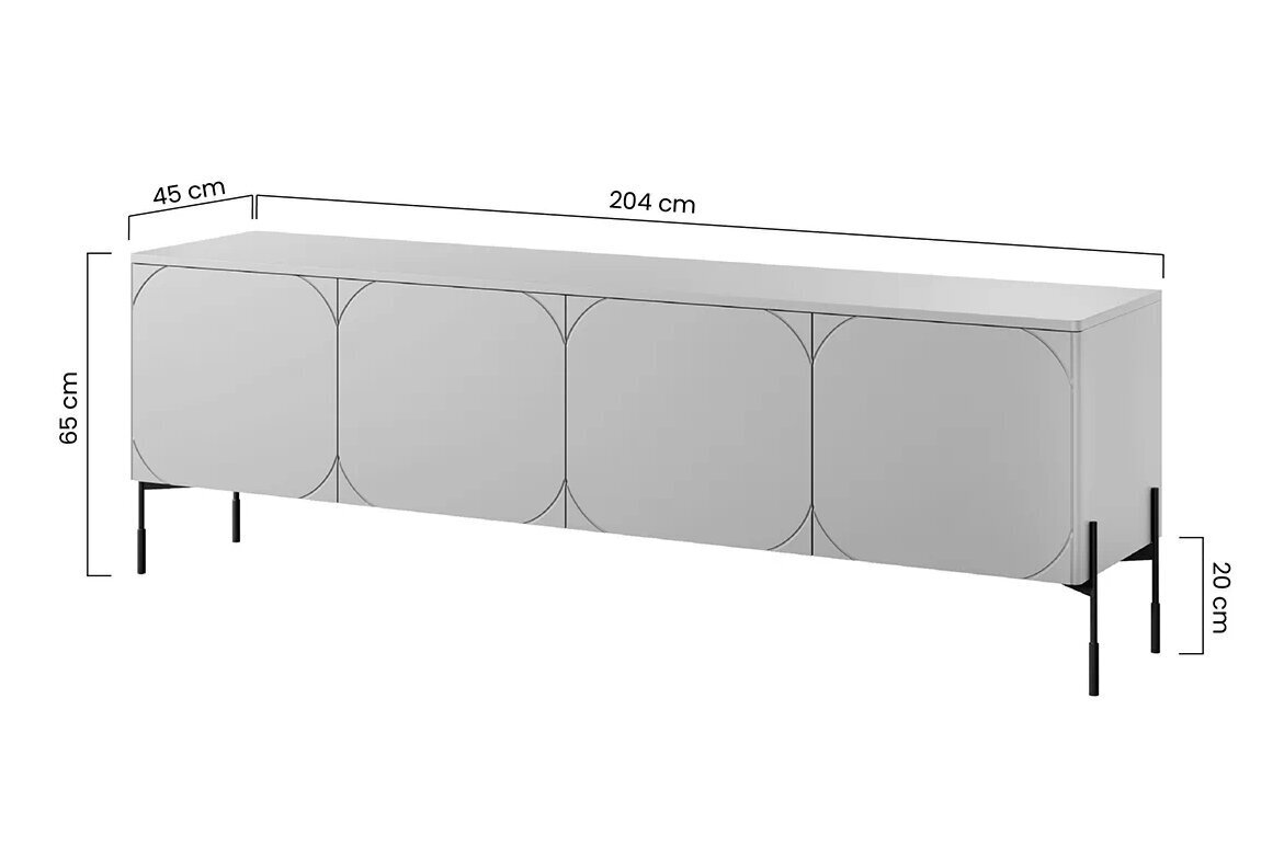 TV-taso Bogart Sonatia 200, punainen hinta ja tiedot | TV-tasot | hobbyhall.fi