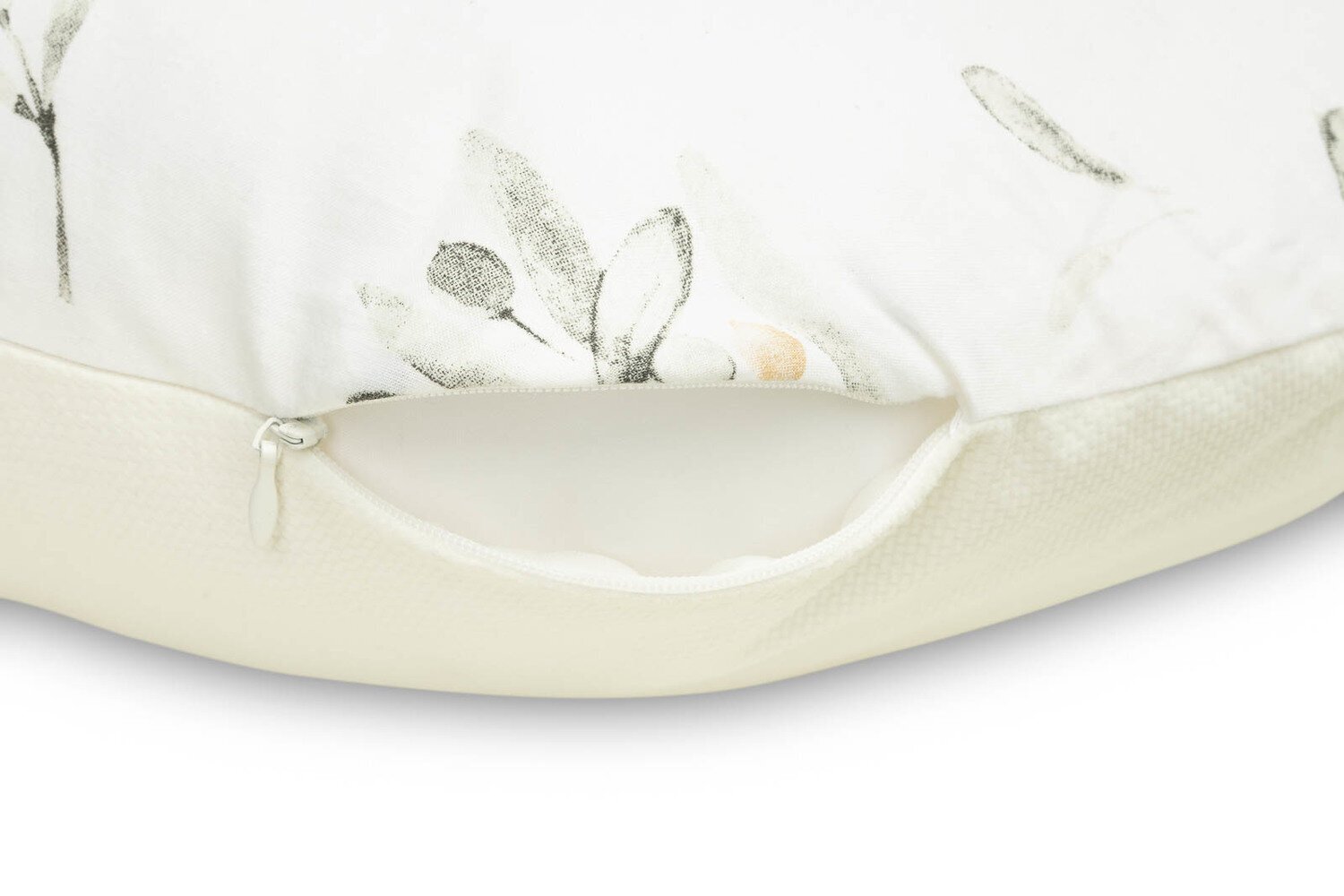 Ruokintatyyny Sensillo Rogal Velvet Sen Olive Cream, 62 cm hinta ja tiedot | Imetystyynyt | hobbyhall.fi
