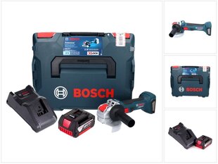 Bosch GWX 18V-7 Professional kulmahiomakone 18 V 125 mm X-LOCK + 1x akku 5,0 Ah + L-Boxx - ilman laturia hinta ja tiedot | Hiomakoneet | hobbyhall.fi