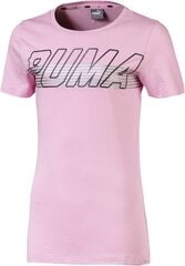 Puma Palidinė Teini-ikäisille Alpha Logo Tee Pale Pink hinta ja tiedot | Tyttöjen paidat | hobbyhall.fi