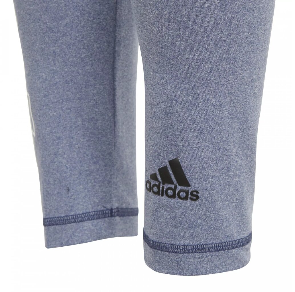 Adidas Elastinen Yg Branded Tigh Grey hinta ja tiedot | Tyttöjen leggingsit ja housut | hobbyhall.fi