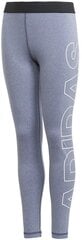 Adidas Elastinen Yg Branded Tigh Grey hinta ja tiedot | Tyttöjen leggingsit ja housut | hobbyhall.fi