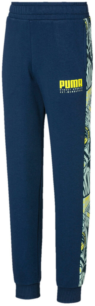 Puma Housut Alpha Sweat Pants TR CL B D Blue hinta ja tiedot | Tyttöjen leggingsit ja housut | hobbyhall.fi