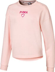 Puma Jumpperi Alpha Crew Sweat Pink hinta ja tiedot | Tyttöjen neuleet, liivit ja jakut | hobbyhall.fi