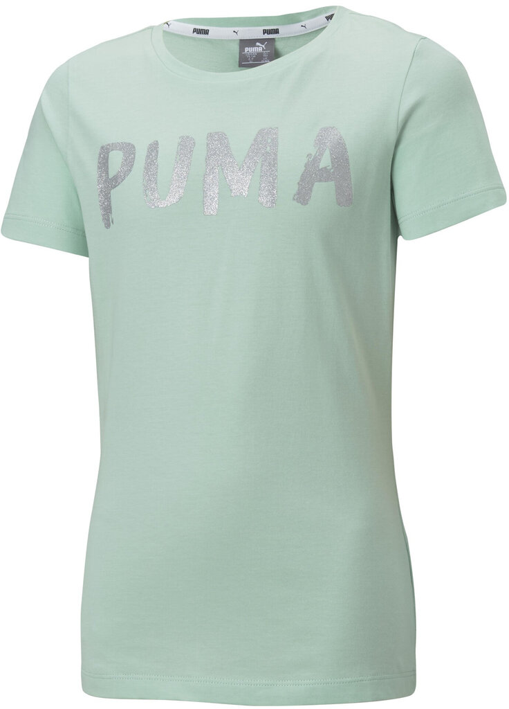 Puma Puserot Alpha Tee G Mint hinta ja tiedot | Tyttöjen paidat | hobbyhall.fi